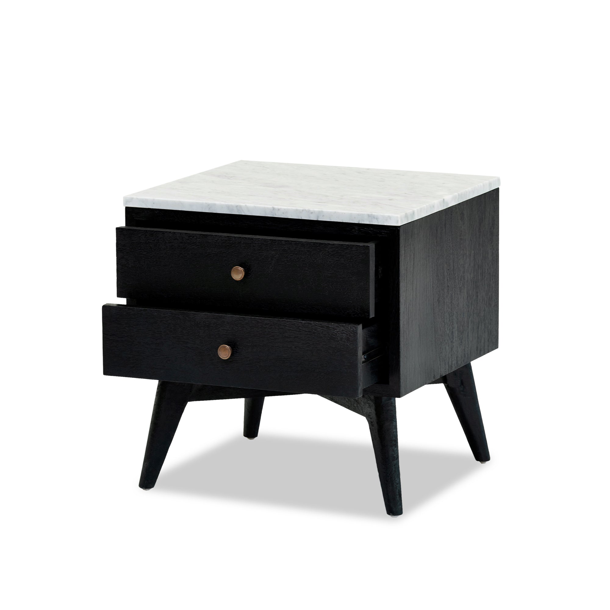 Marilyn Bedside - Black/White Marble