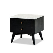 Marilyn Bedside - Black/White Marble