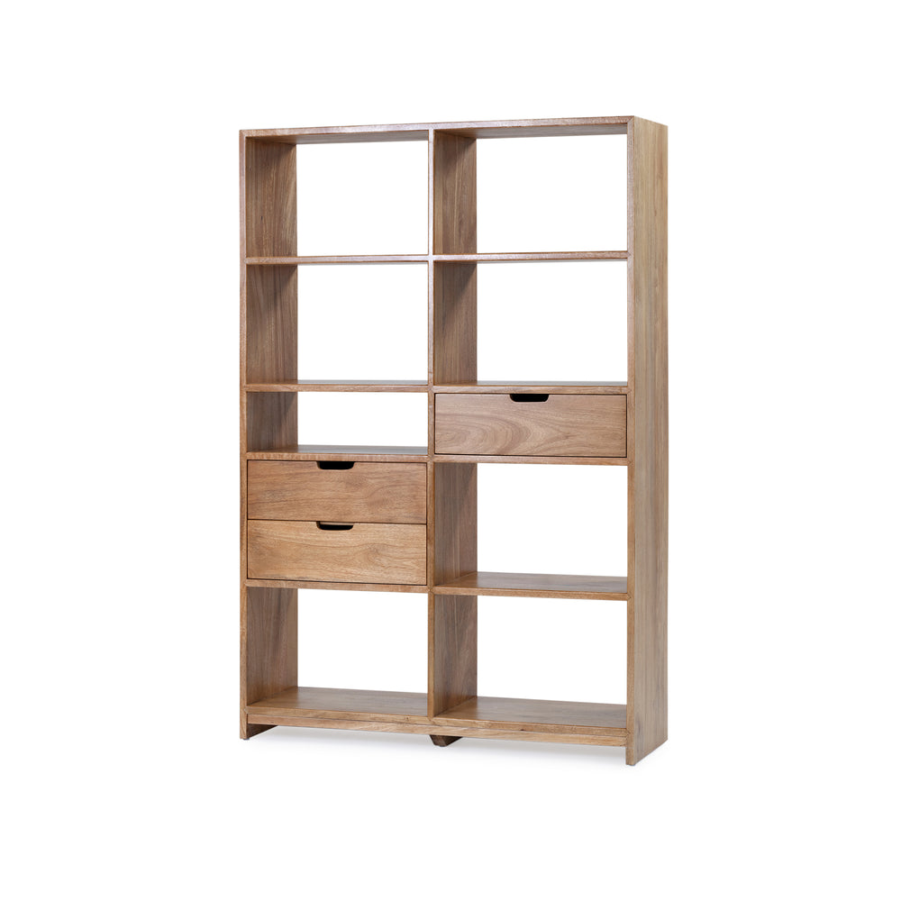 Florida Double Bookcase - Natural Sealed