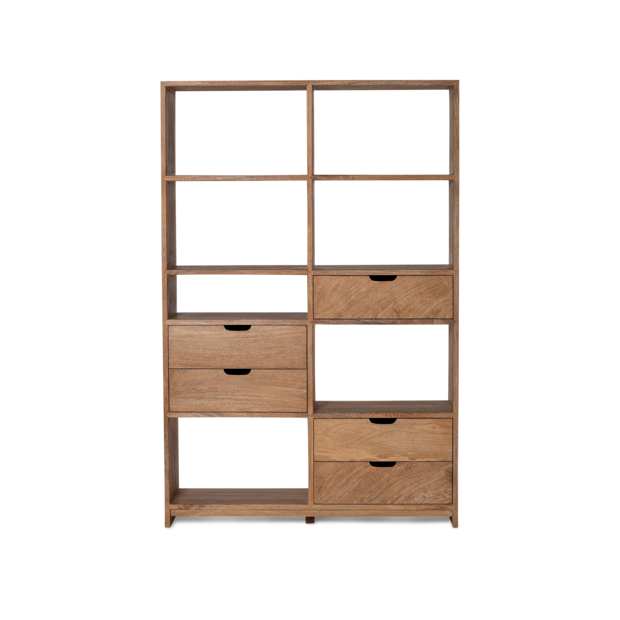 Florida Double Bookcase - Rustic Matte