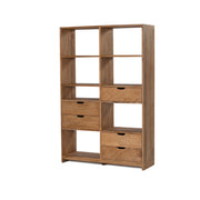 Florida Double Bookcase - Rustic Matte