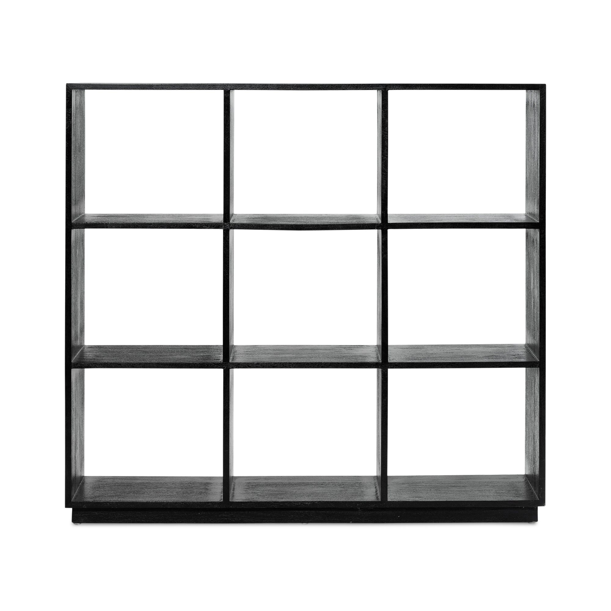 Pigeon Hole Bookcase 3x3 - Black