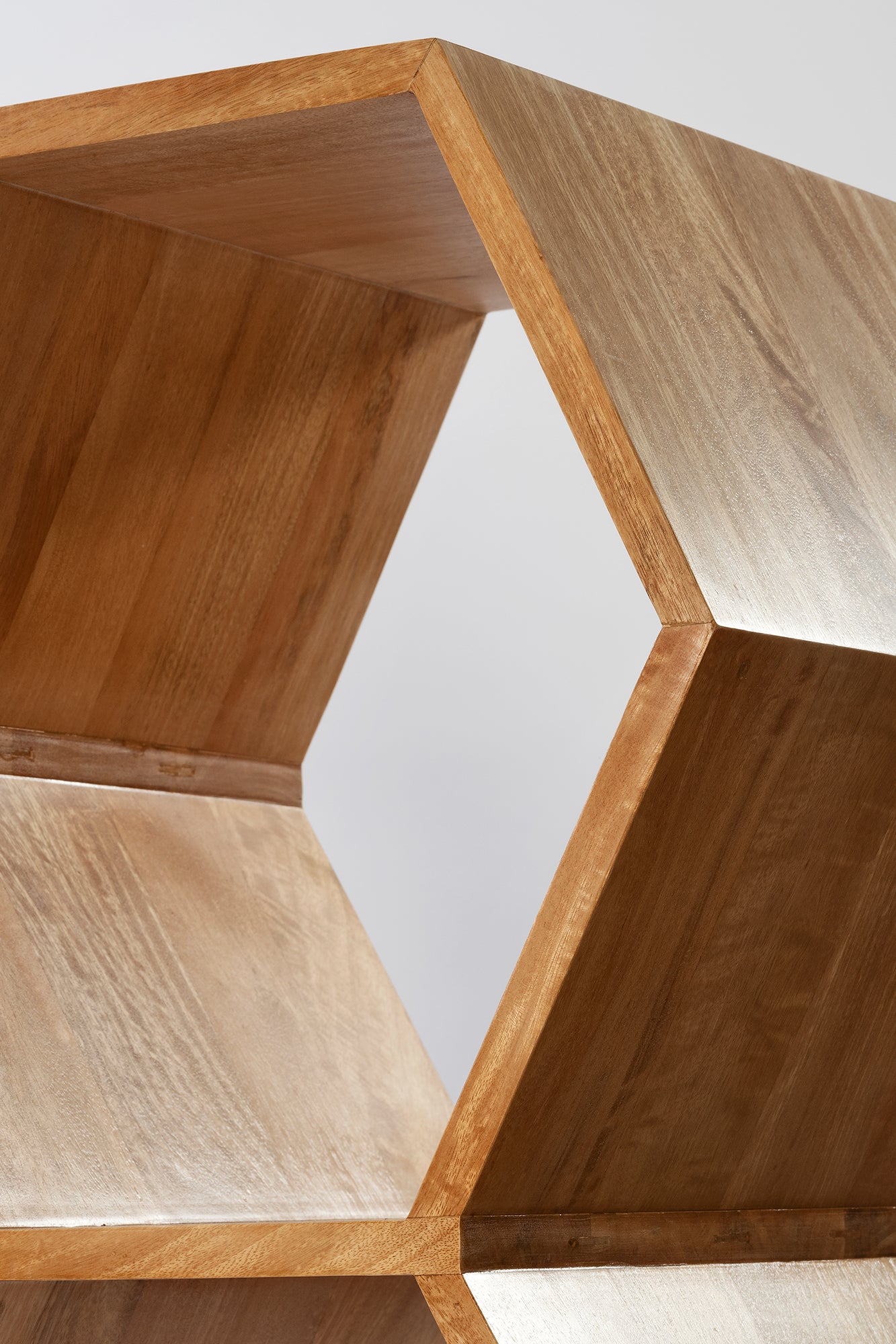 Honeycomb Bookcase - Natural Sealed