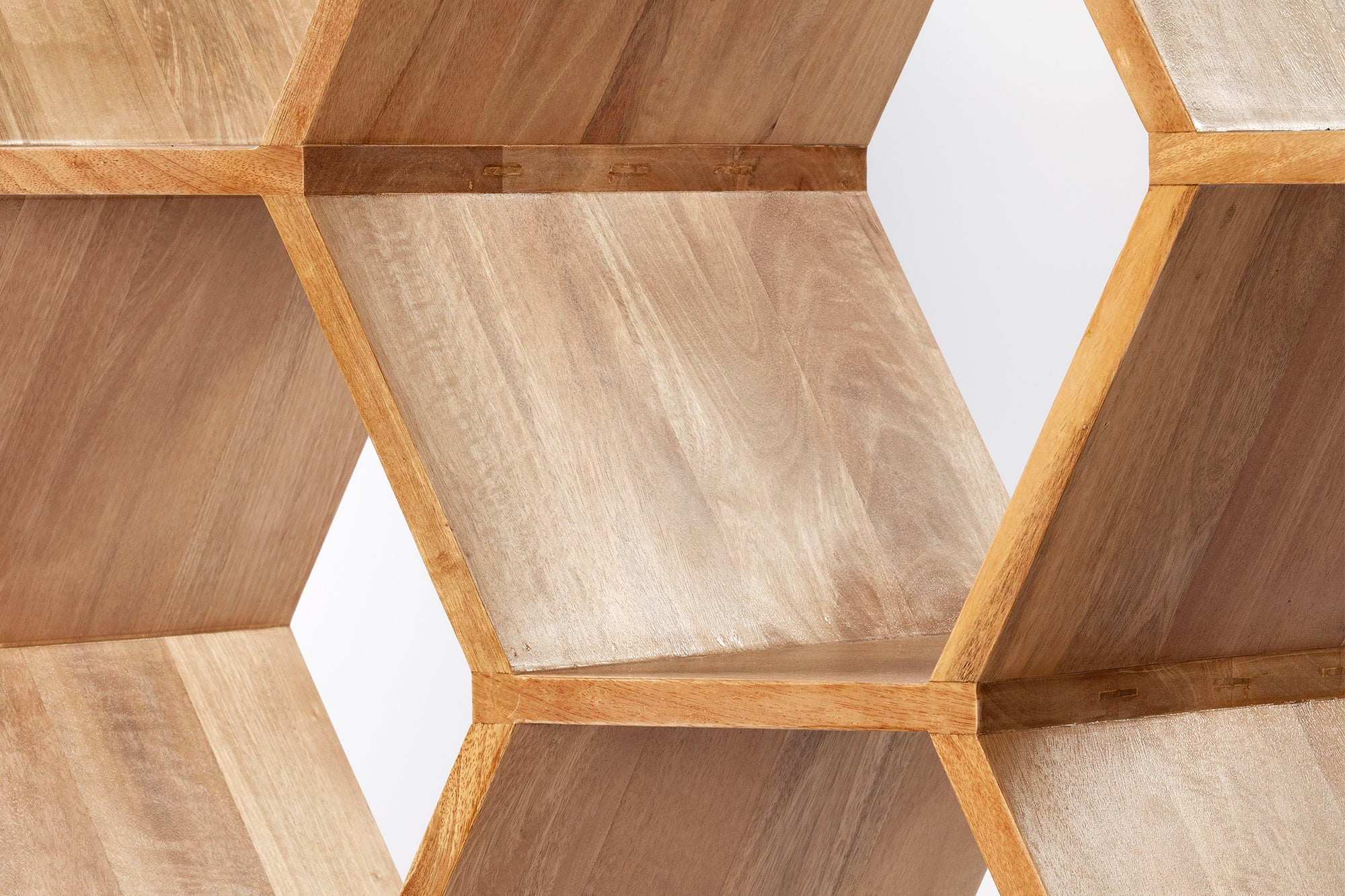 Honeycomb Bookcase - Natural Sealed