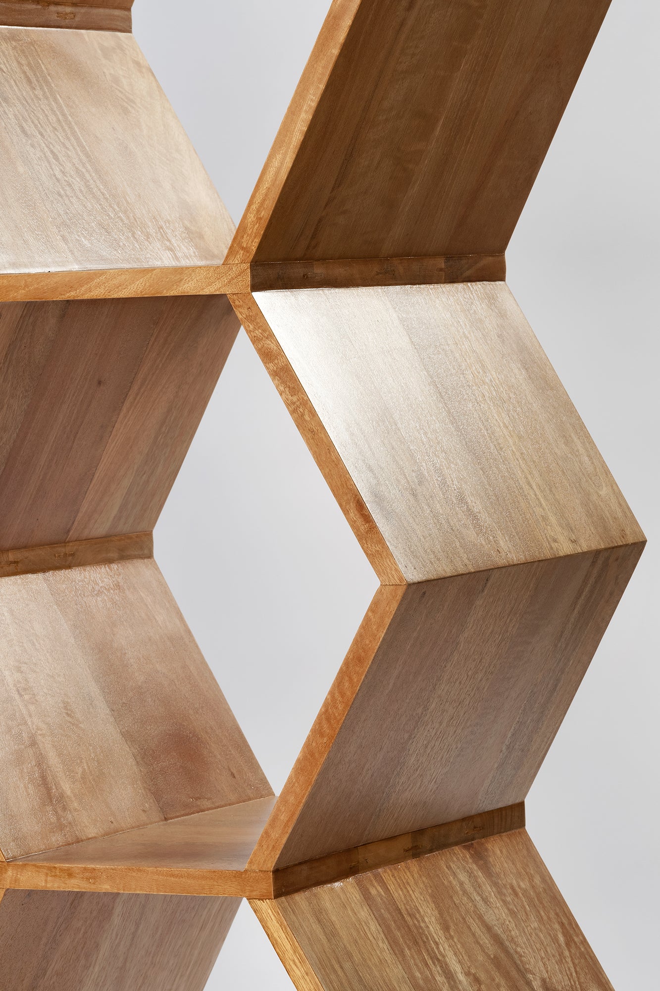 Honeycomb Bookcase - Natural Sealed