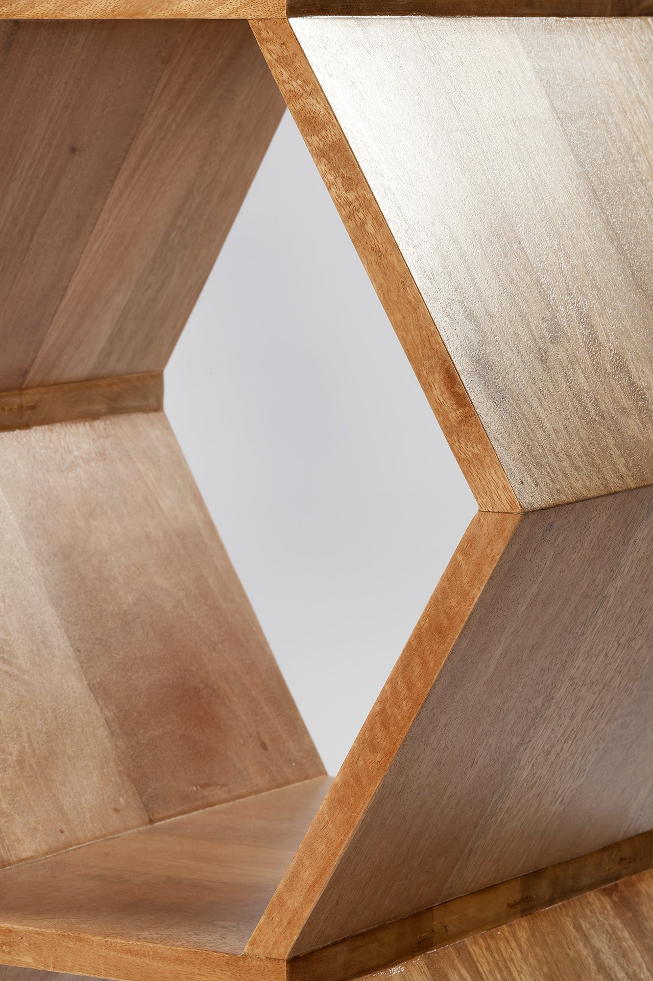 Honeycomb Bookcase - Natural Sealed