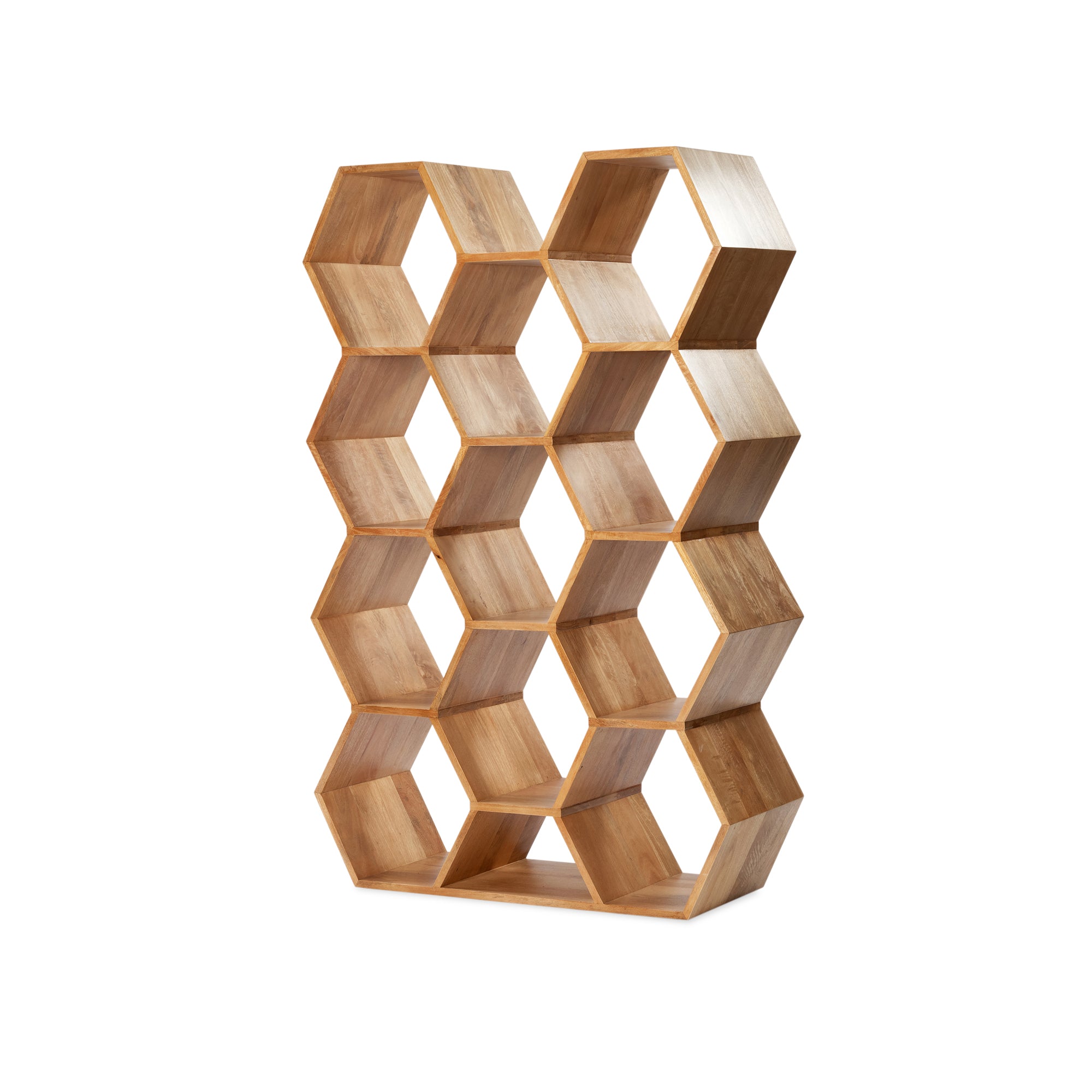 Honeycomb Bookcase - Natural Sealed
