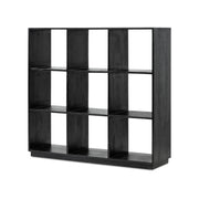 Pigeon Hole Bookcase 3x3 - Black