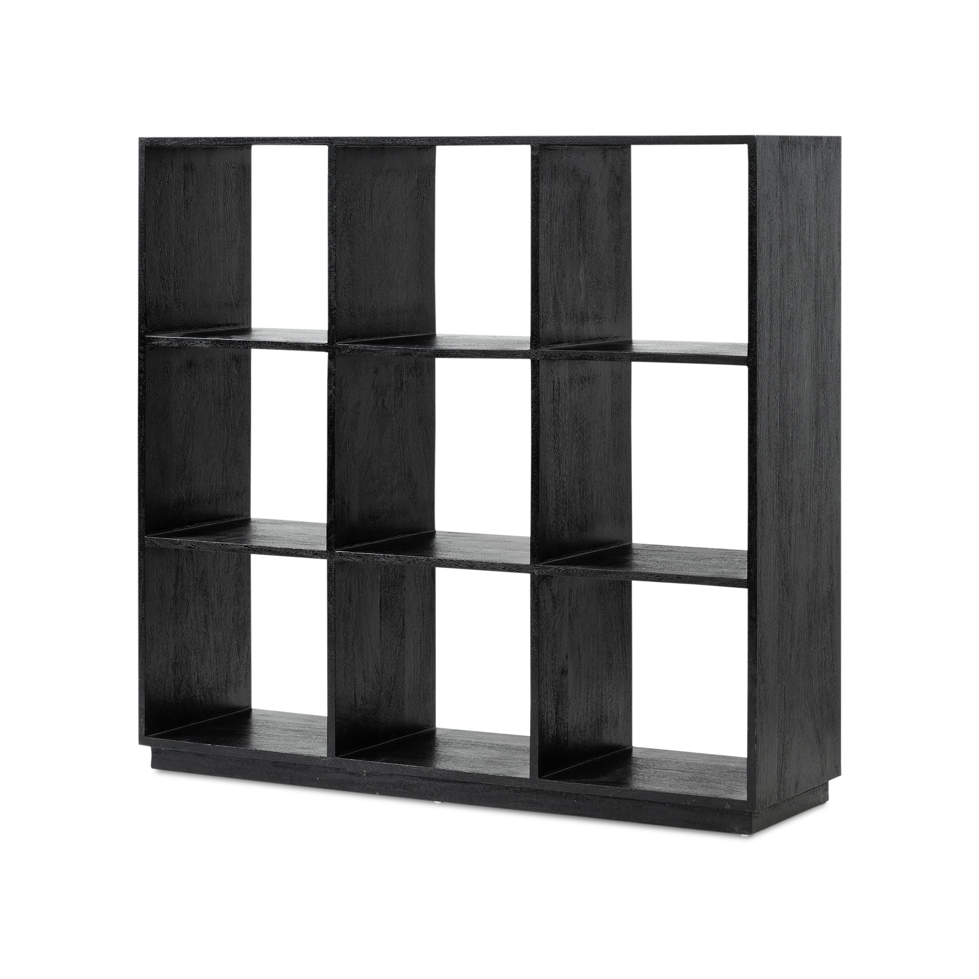 Pigeon Hole Bookcase 3x3 - Black