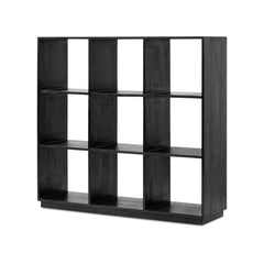 Pigeon Hole Bookcase 3x3 - Black