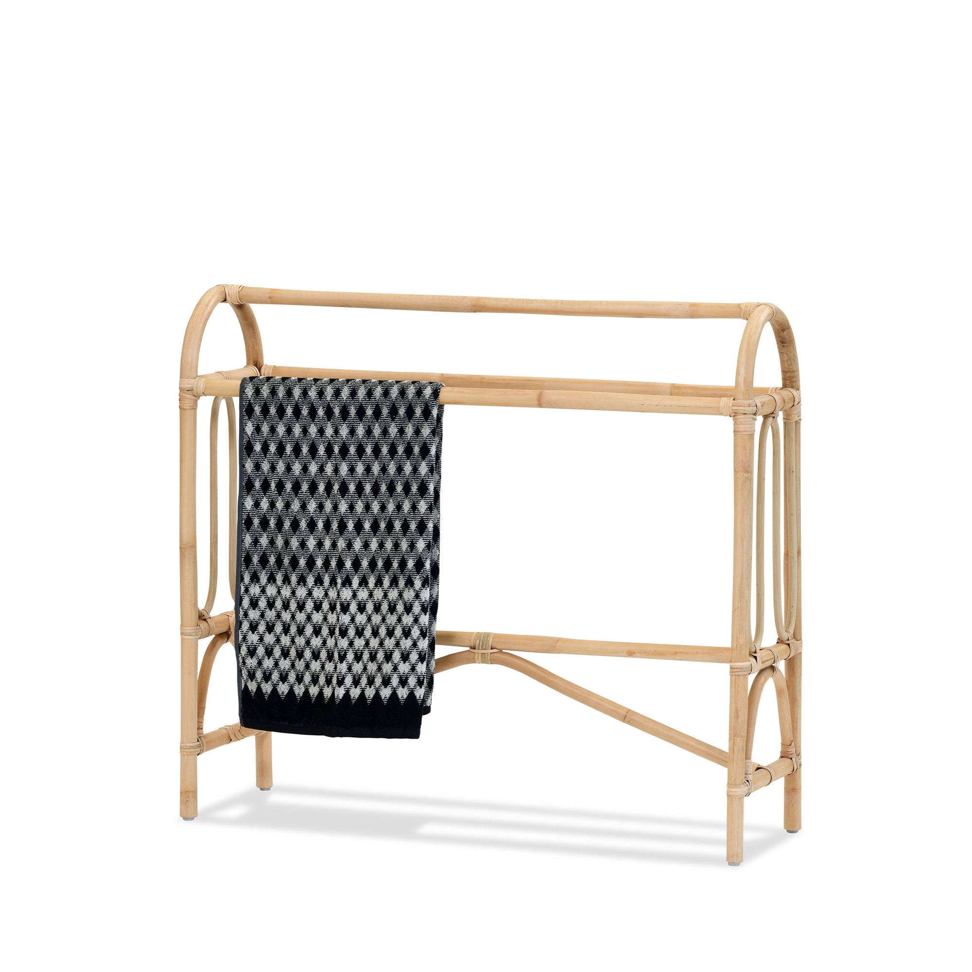 Cane Towel Rack - Natural