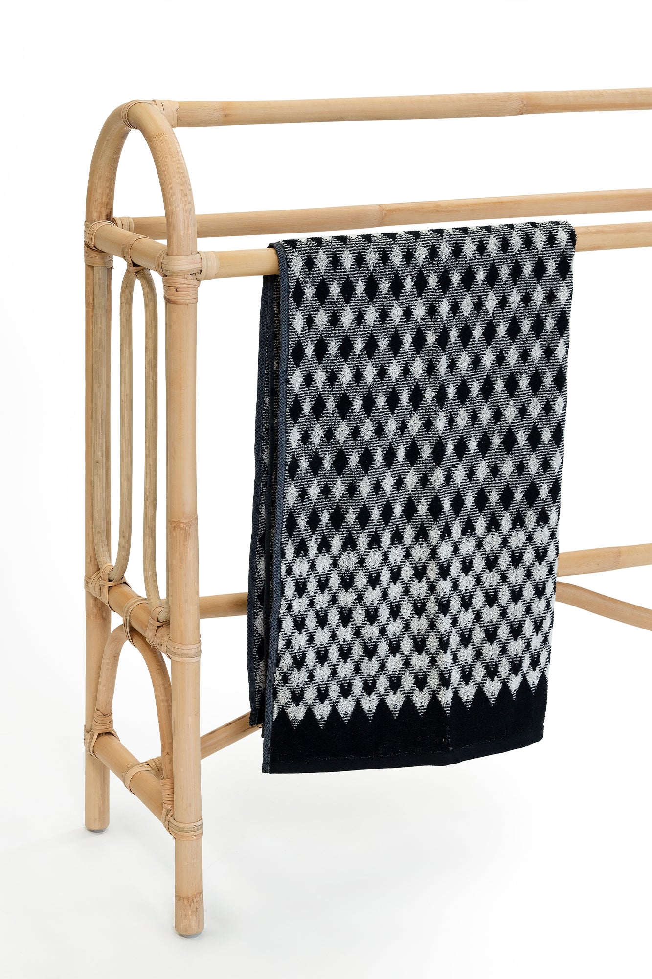 Cane Towel Rack - Natural