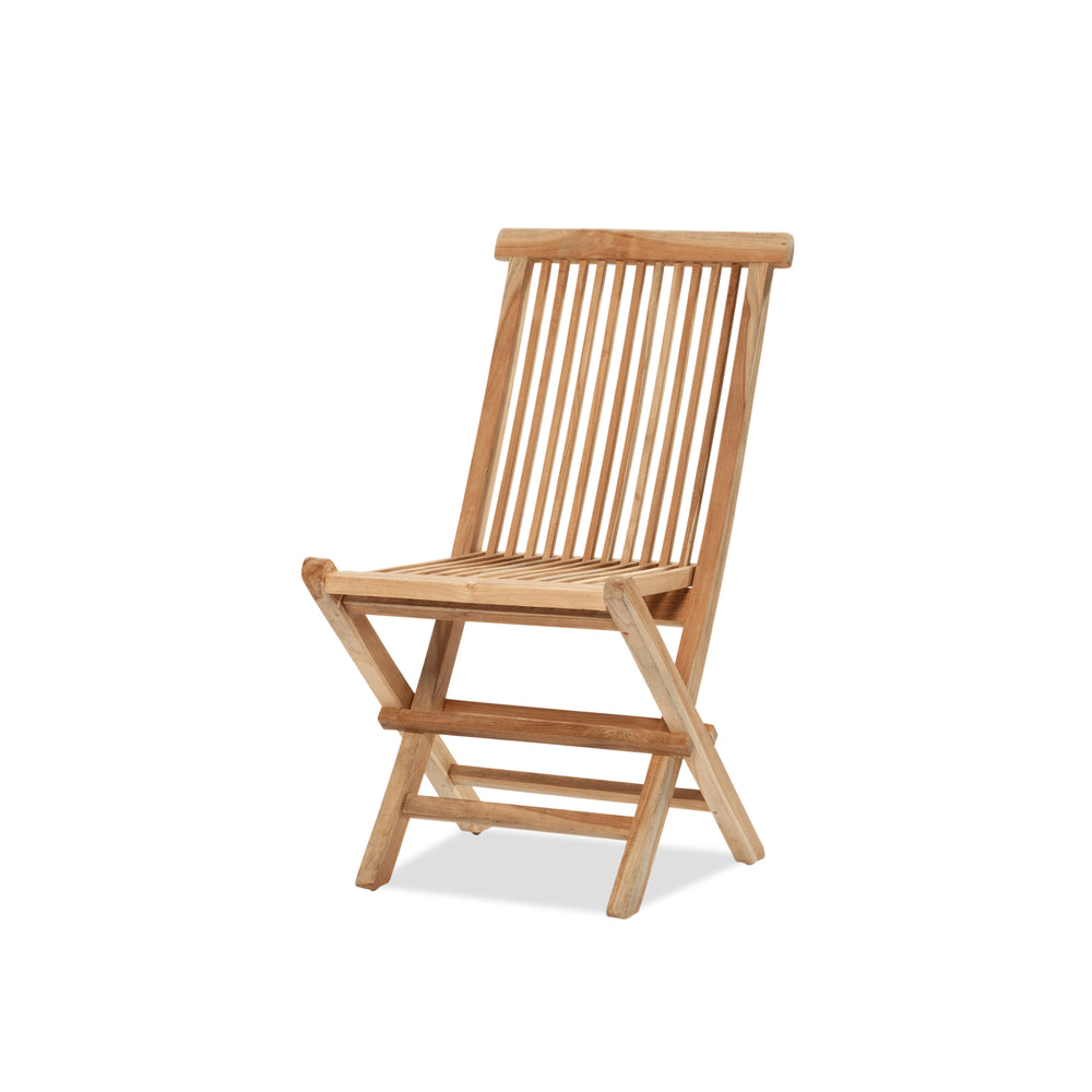 Teak Folding Chair - Raw