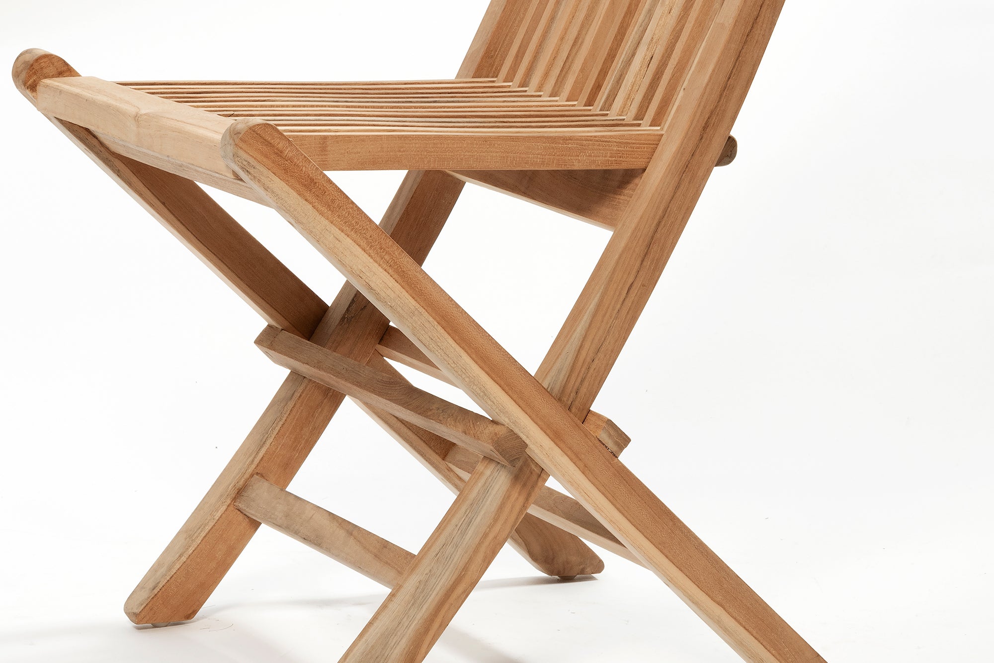 Teak Folding Chair - Raw