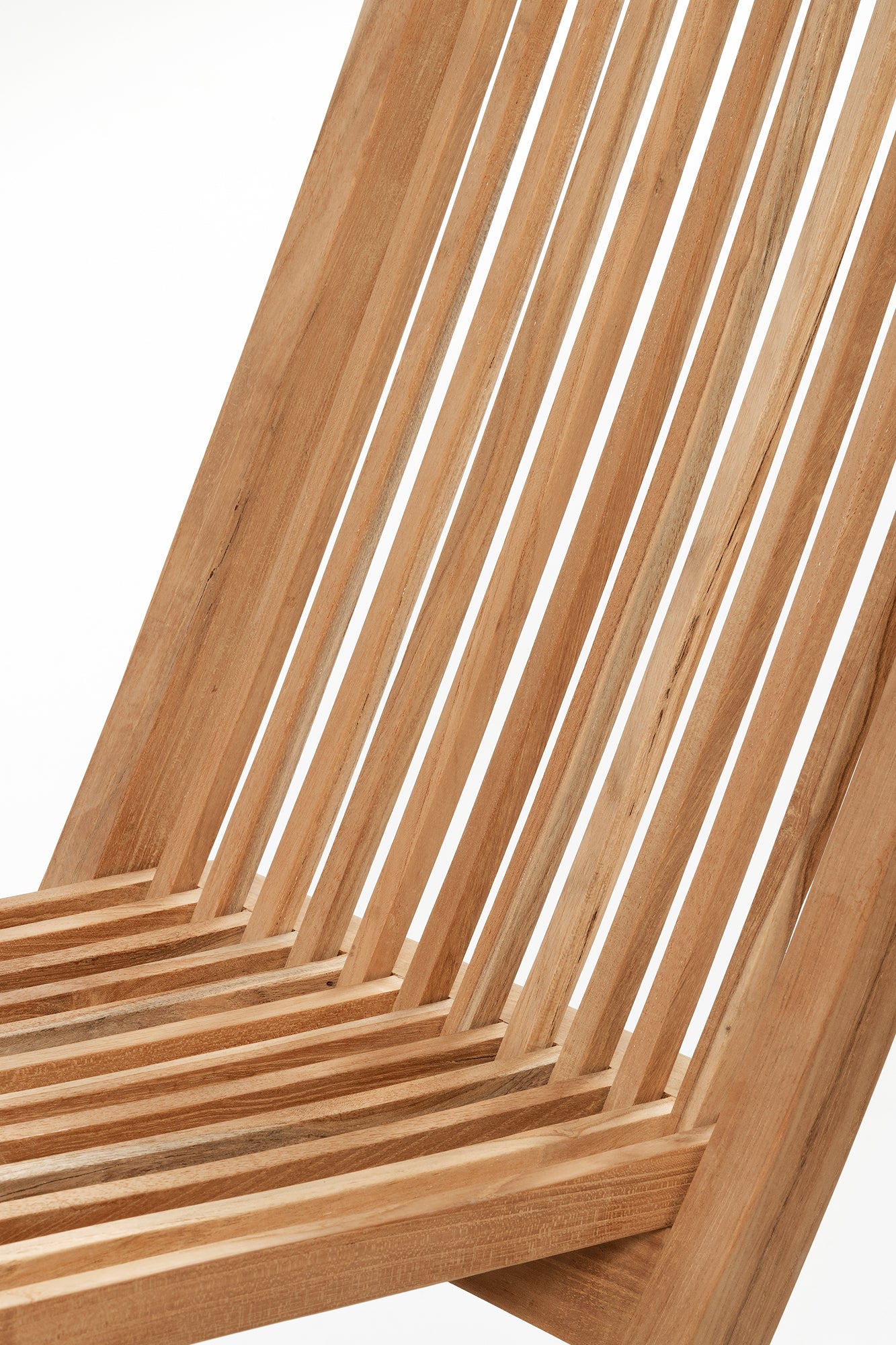 Teak Folding Chair - Raw