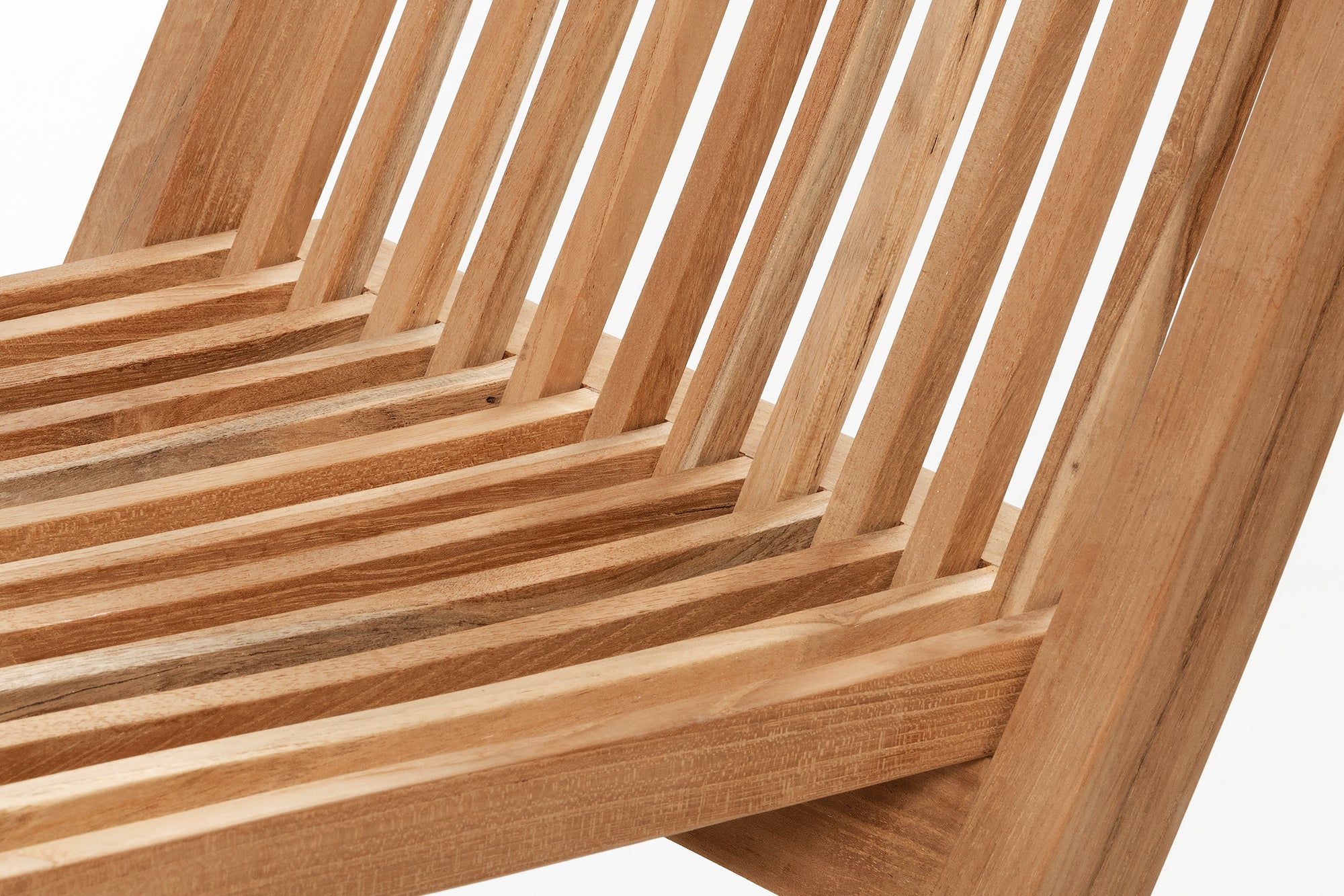 Teak Folding Chair - Raw