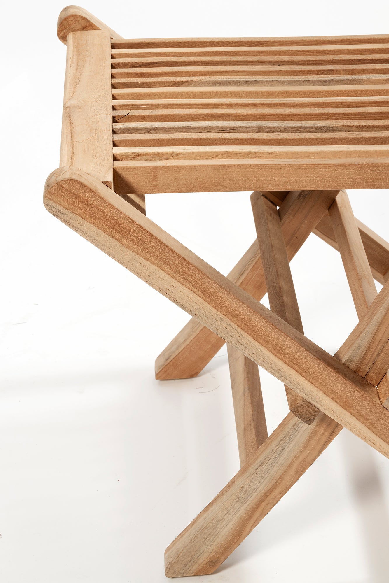 Teak Folding Chair - Raw