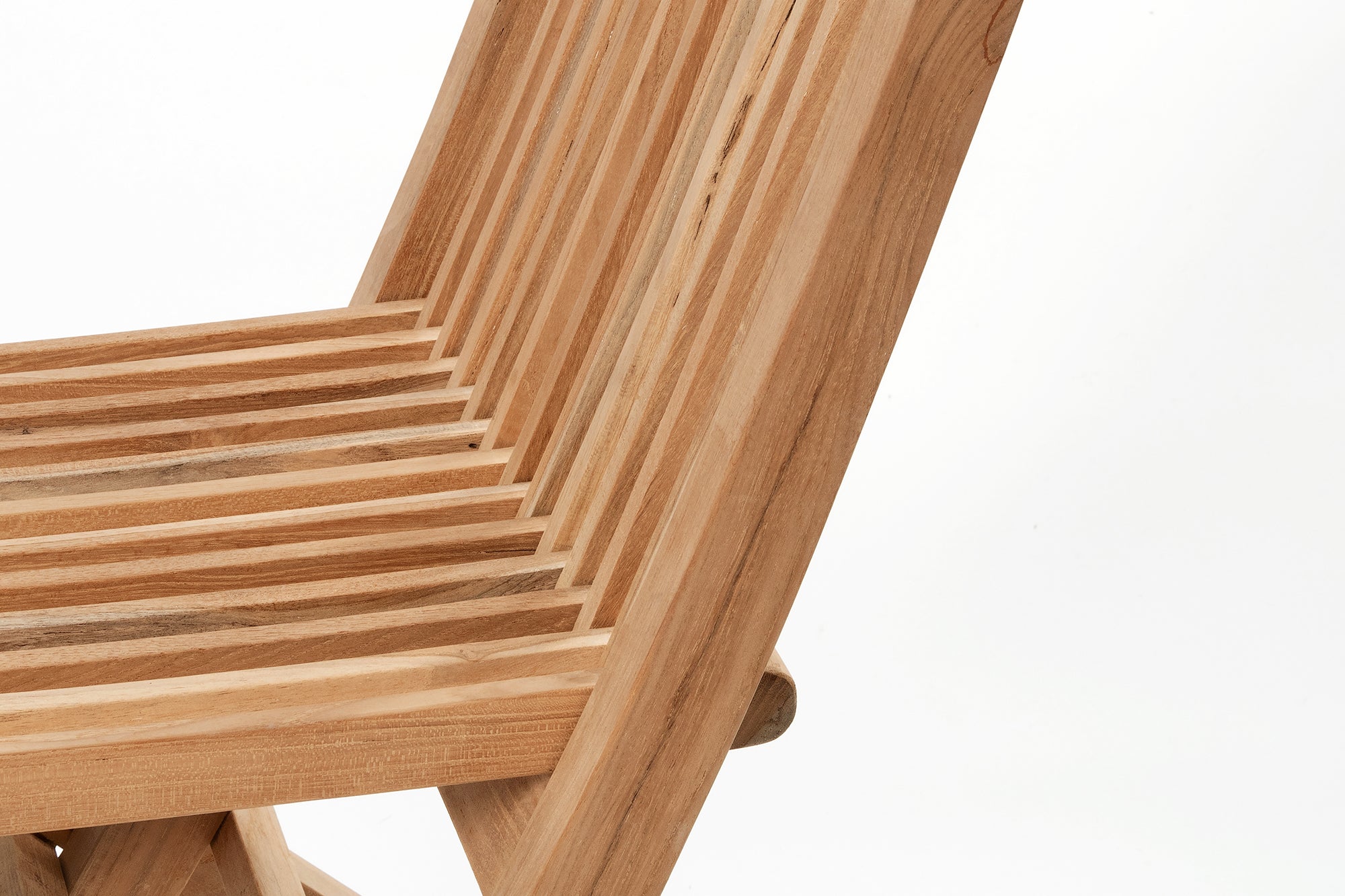 Teak Folding Chair - Raw