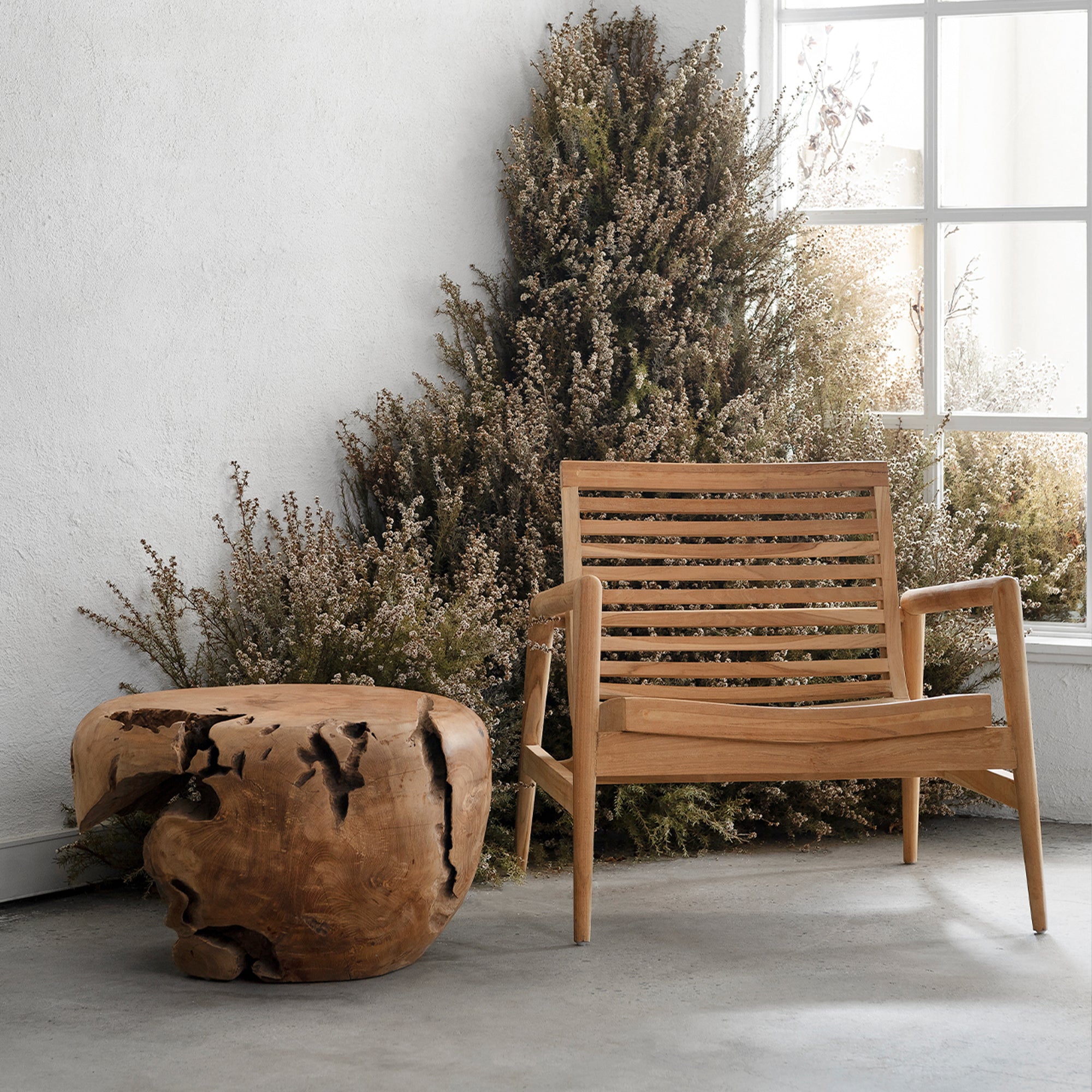 Teak Metro Chair - Raw