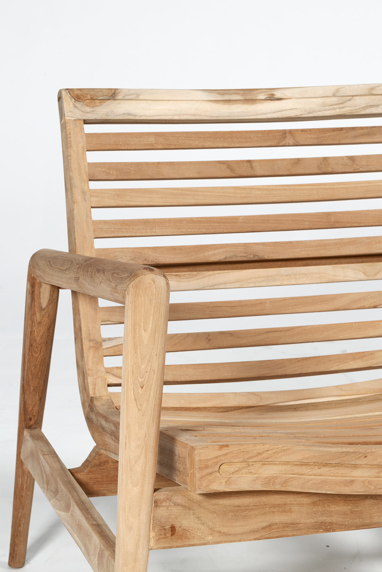 Teak Metro Chair - Raw