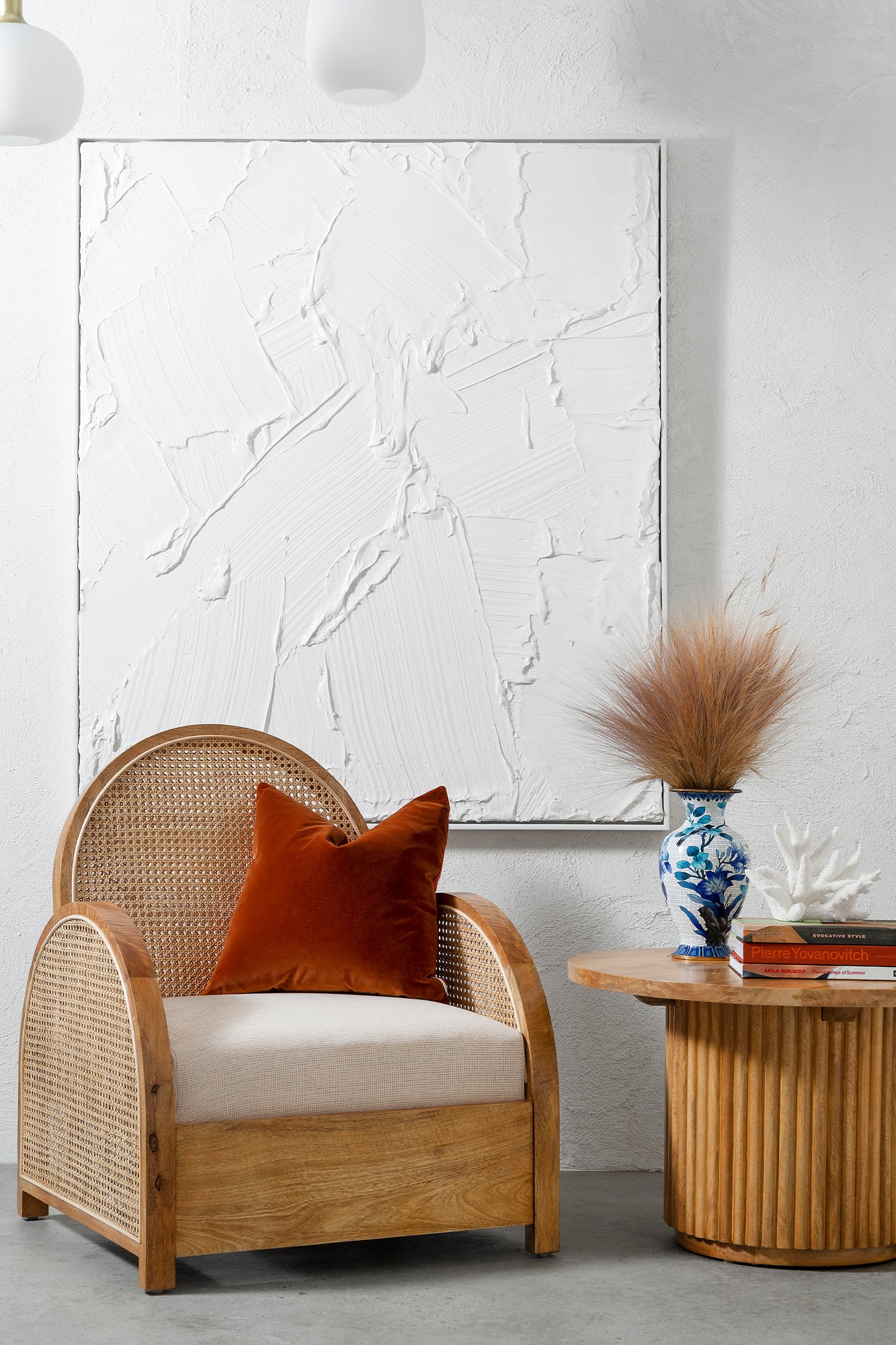 Pia Rattan Chair - Natural Sealed/Bahama Sand