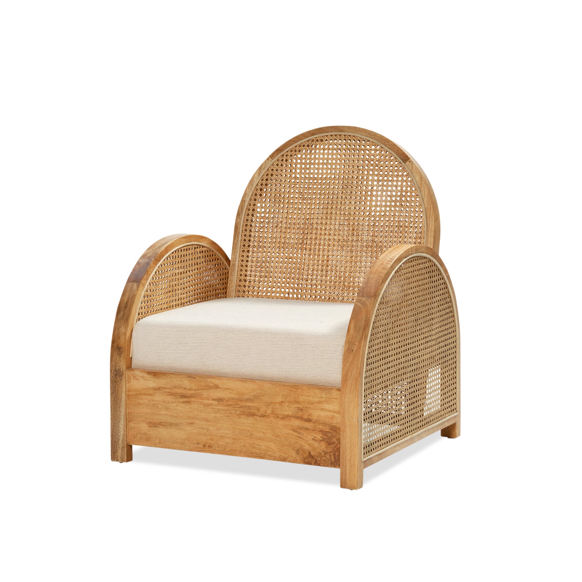 Pia Rattan Chair - Natural Sealed/Bahama Sand