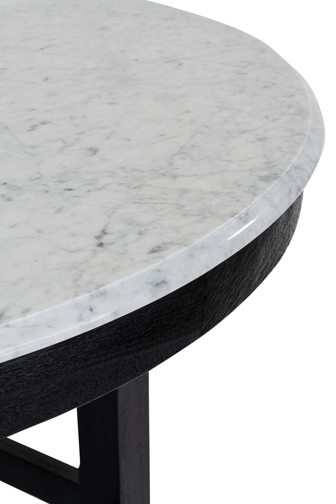 Crown Bar Table - Black/White Marble