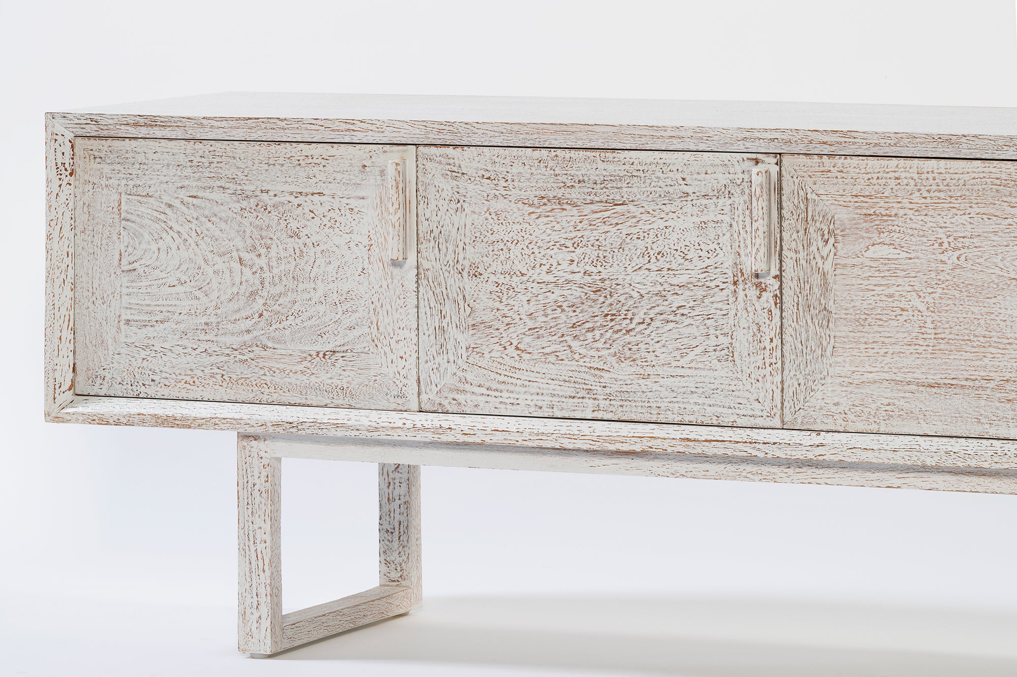 Enzo Entertainment Unit - Old Rustic White Wash