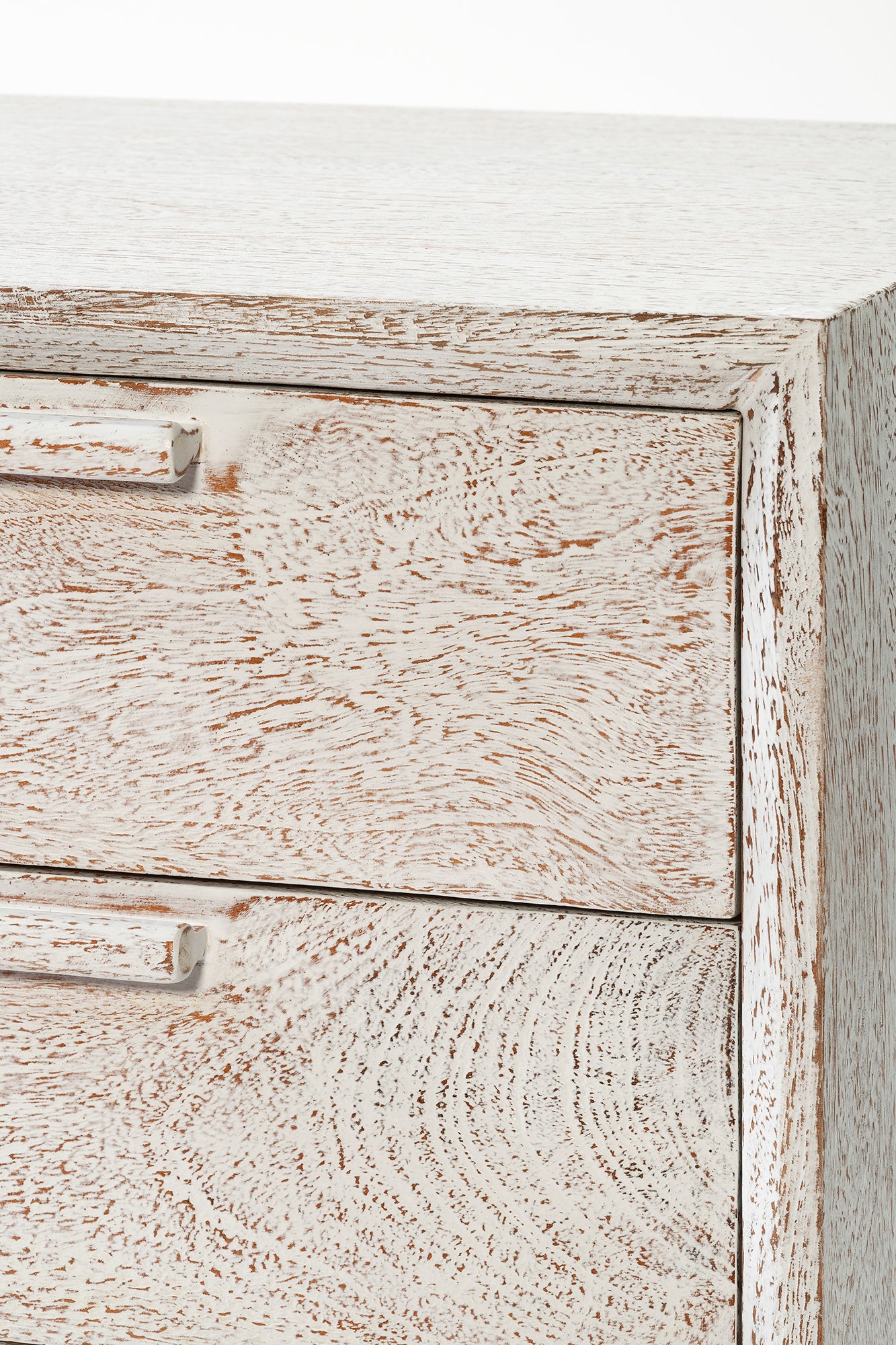 Enzo Entertainment Unit - Old Rustic White Wash