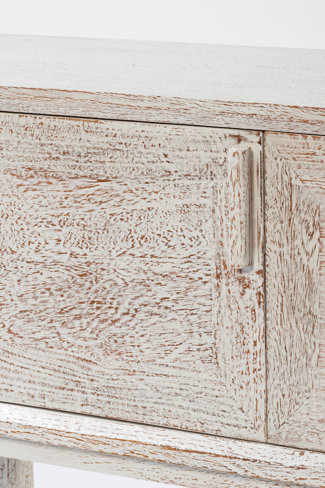 Enzo Entertainment Unit - Old Rustic White Wash