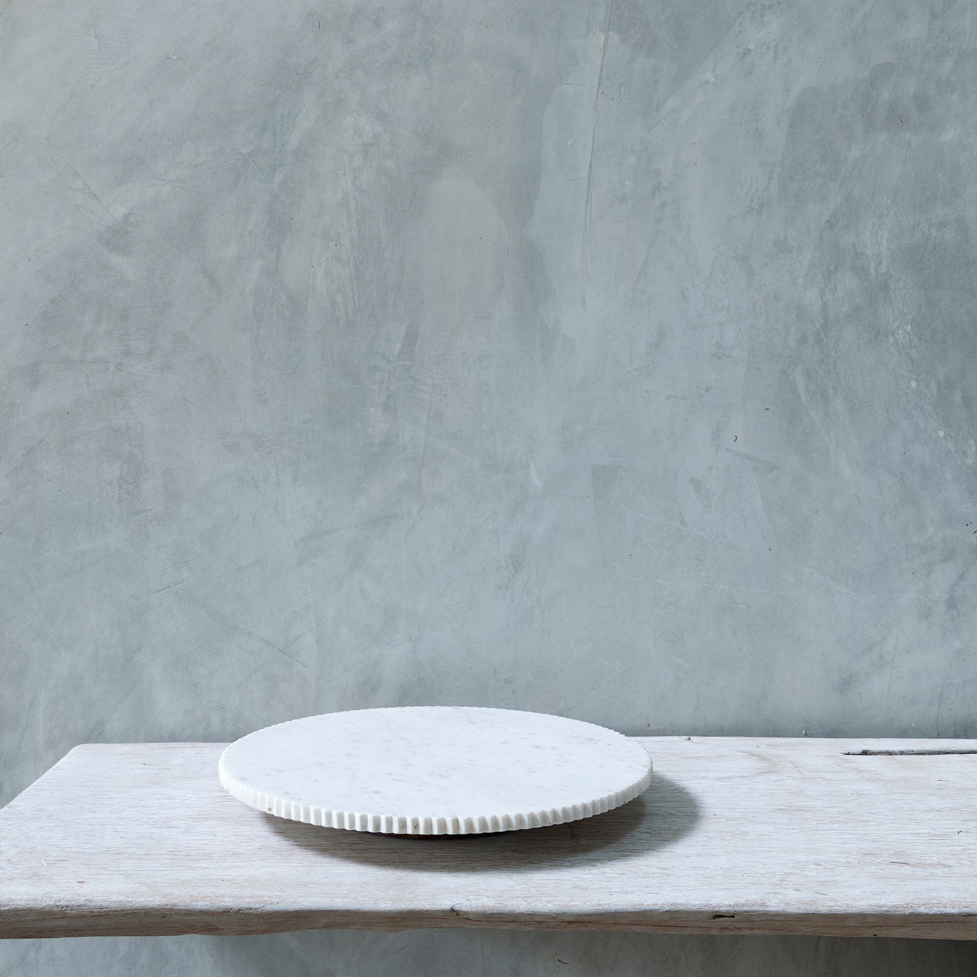 Marble Lazy Susan - White