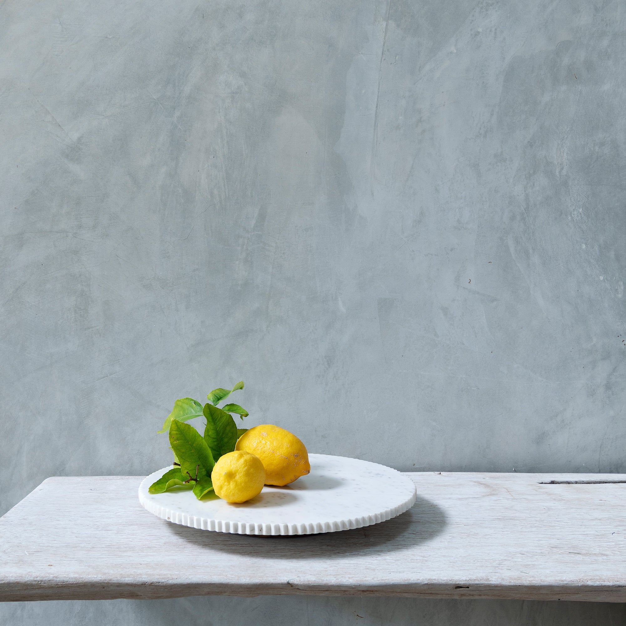Marble Lazy Susan - White