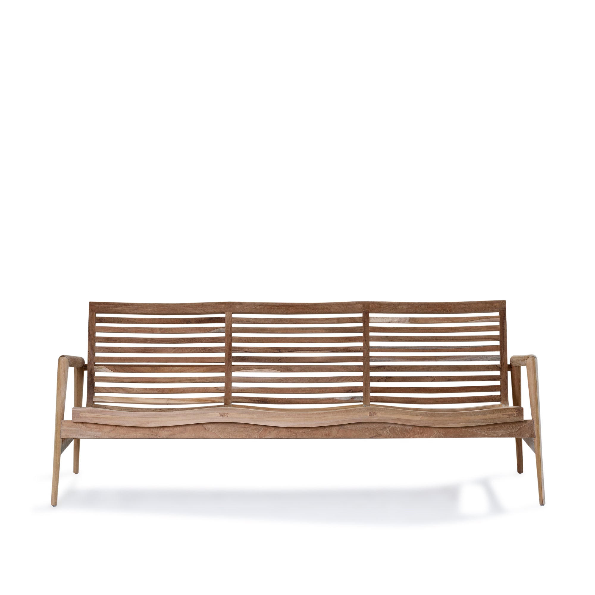 Teak Metro 3 Seater - Raw