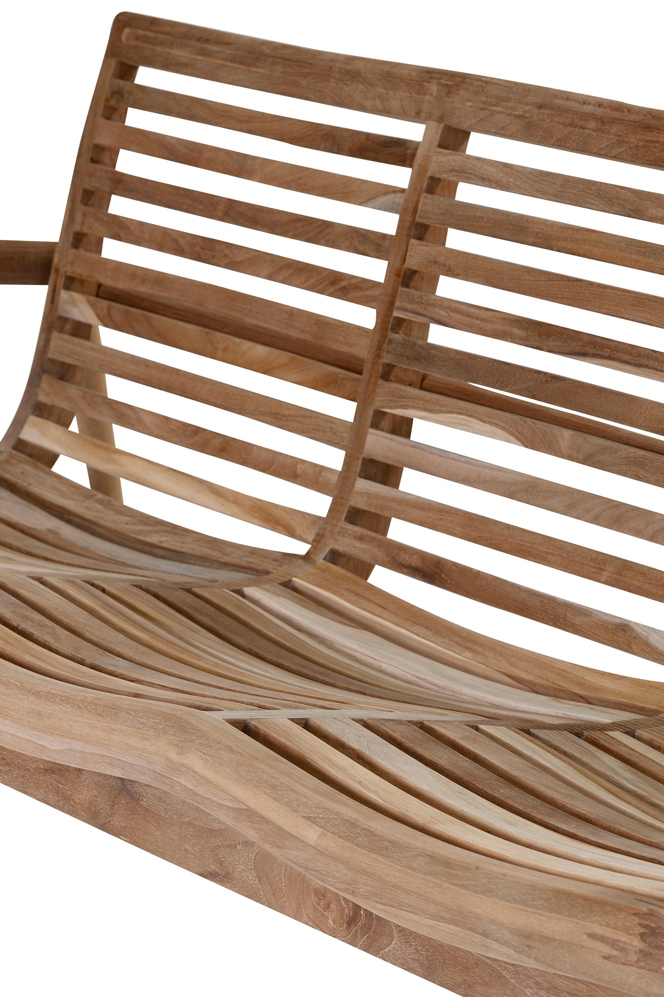 Teak Metro 3 Seater - Raw