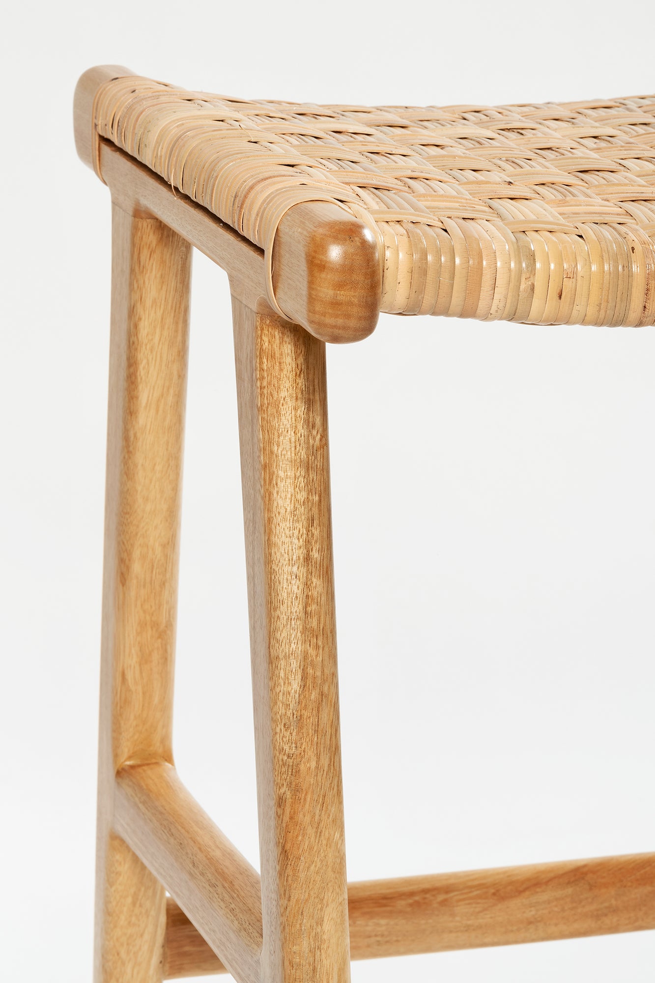 Casa Stool - Natural Sealed/Rattan