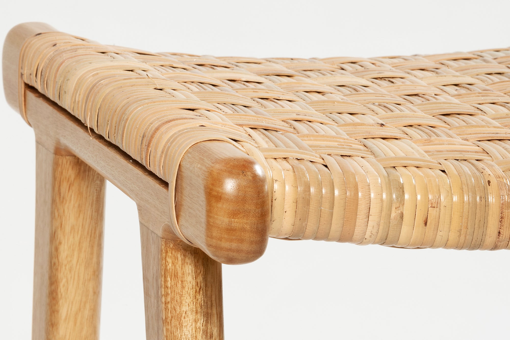 Casa Stool - Natural Sealed/Rattan