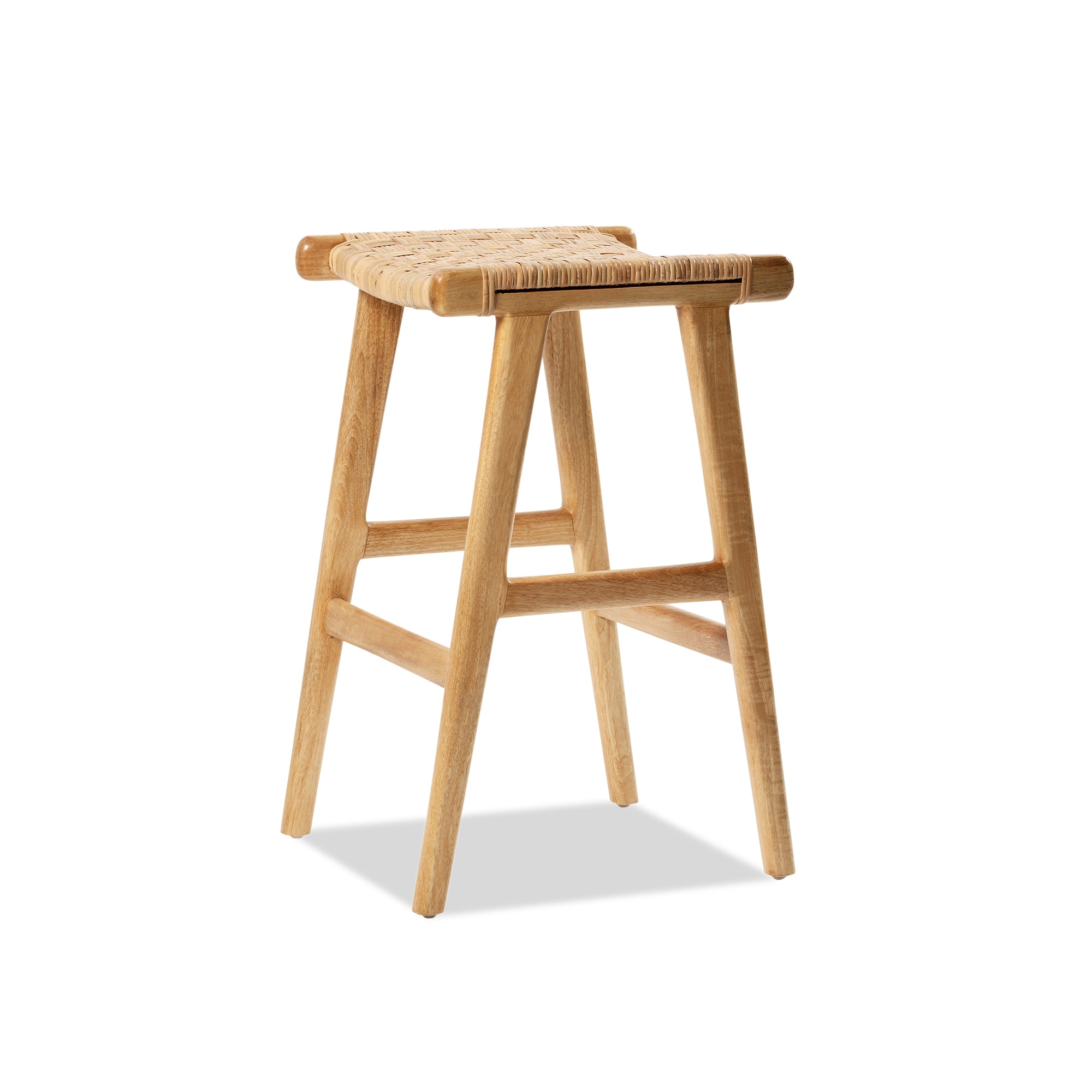 Casa Stool - Natural Sealed/Rattan