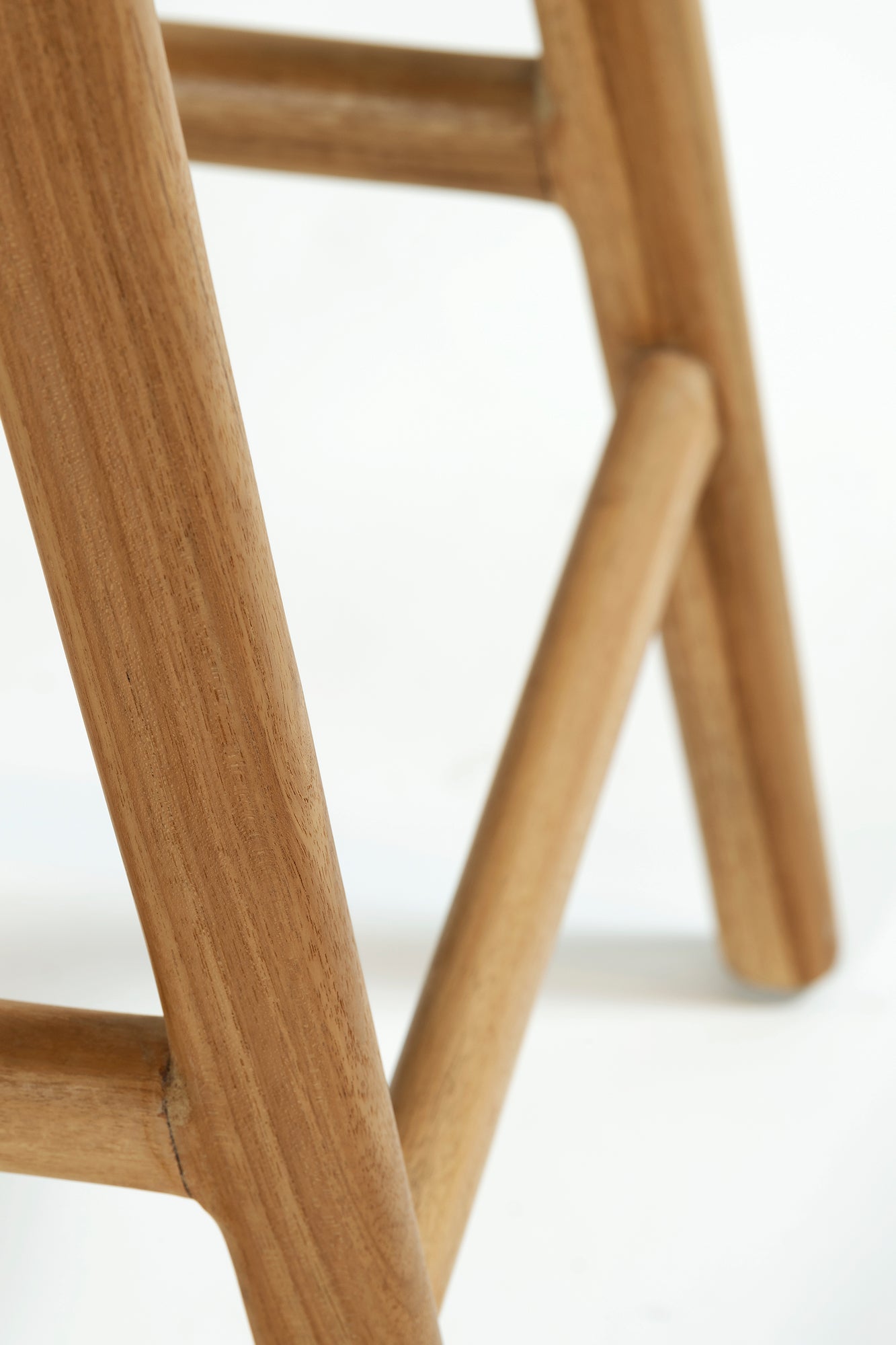 Jok Stool - Teak/Black Leather