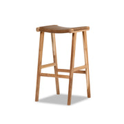 Jok Stool - Teak/Tan Leather