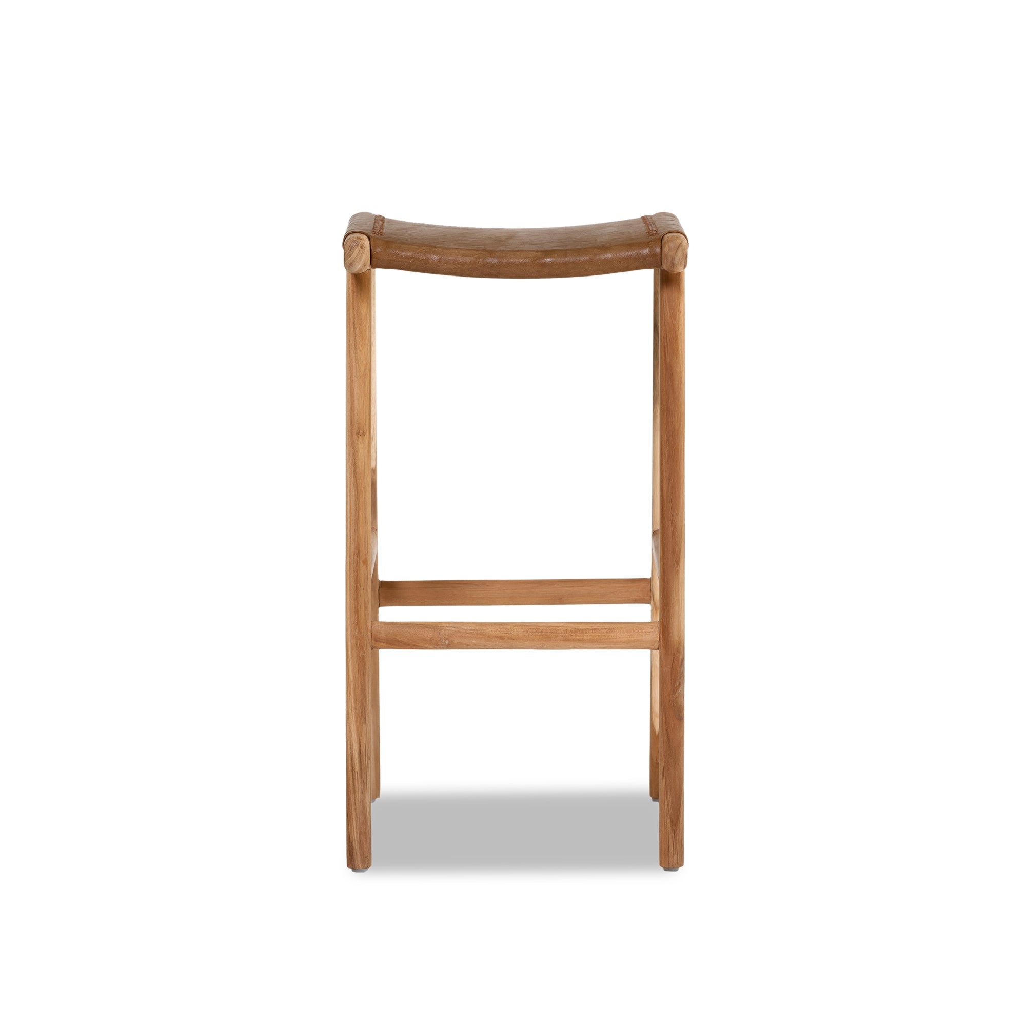 Jok Stool - Teak/Tan Leather