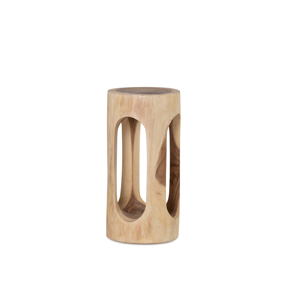 Meh 4 Hole Tall Side Table - Raw