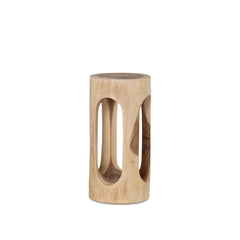 Meh 4 Hole Tall Side Table - Raw
