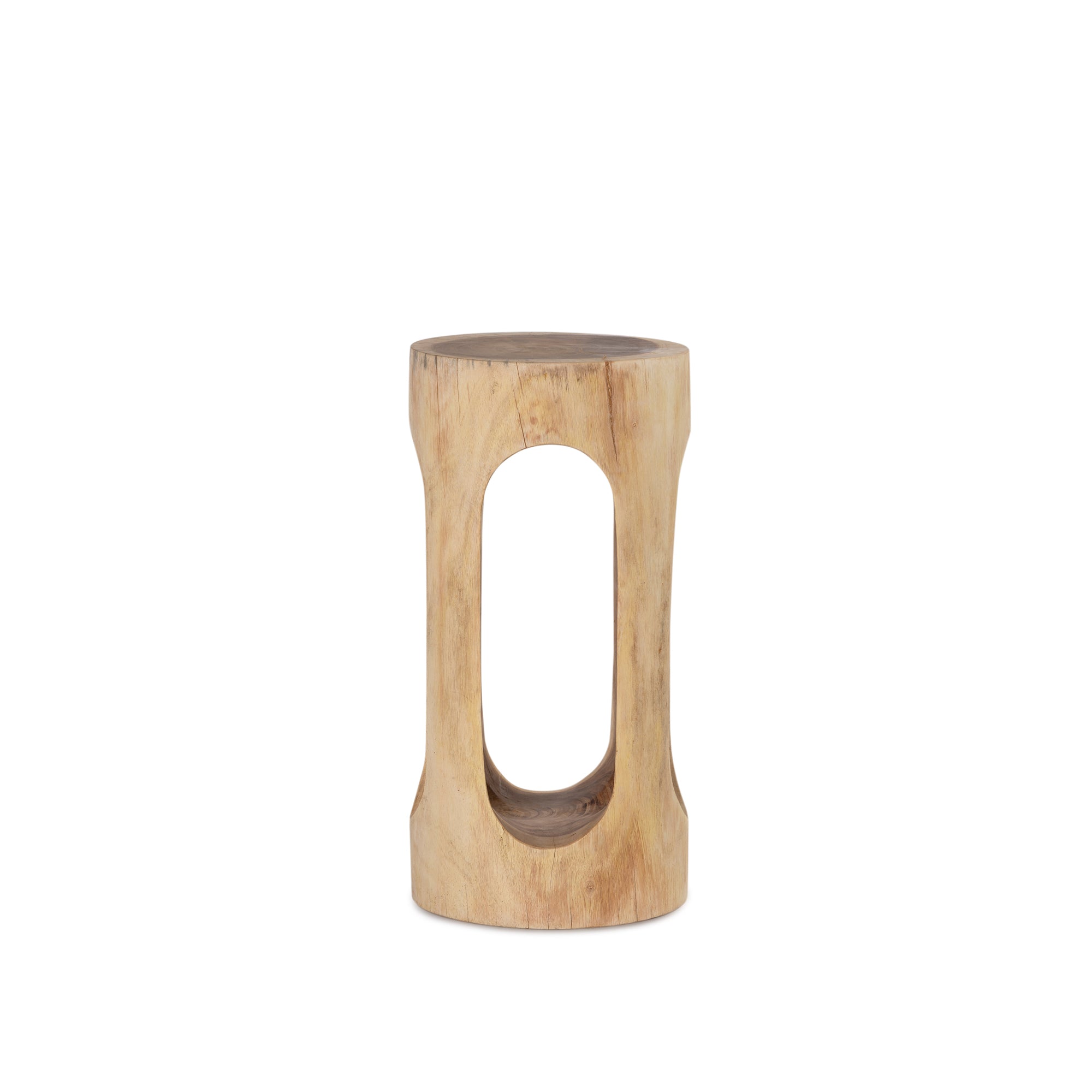 Meh 4 Hole Tall Side Table - Raw